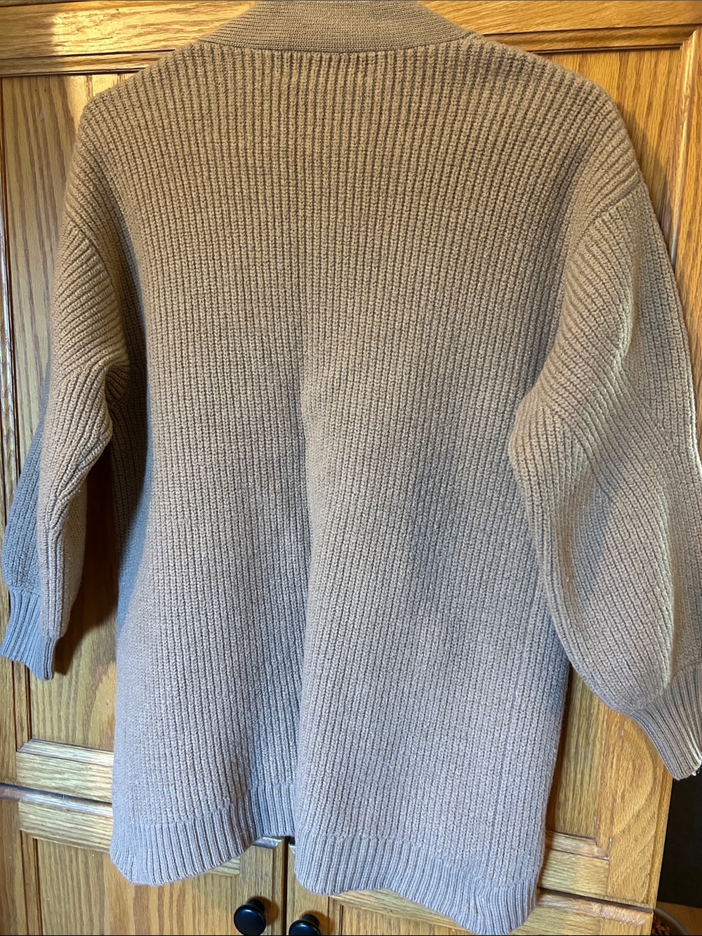 Wilfred Brown Open-Front Ribbed Cardigan - Picture 4 of 4